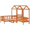 vidaXL Tagesbett Set 3 pcs Wachsbraun Massives Kiefernholz