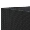 vidaXL 10-tlg. Garten-Lounge-Set mit Kissen Schwarz Poly Rattan