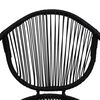 vidaXL 5-tlg. Garten-Essgruppe PVC Rattan Schwarz
