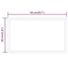 vidaXL LED-Badspiegel 50x30 cm