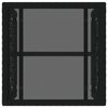 vidaXL Gartenm&ouml;bel-Set mit Kissen 3 pcs Schwarz und T&uuml;rkis