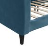 vidaXL Tagesbett Blau 90x200 cm Samt