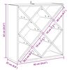 vidaXL Weinregal 2 pcs Natur 62 x 25 x 62 cm Massives Kiefernholz