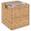 vidaXL Aufbewahrungsk&ouml;rbe 2 pcs Natur 28 x 28 x 28 cm Wasserhyazinthe