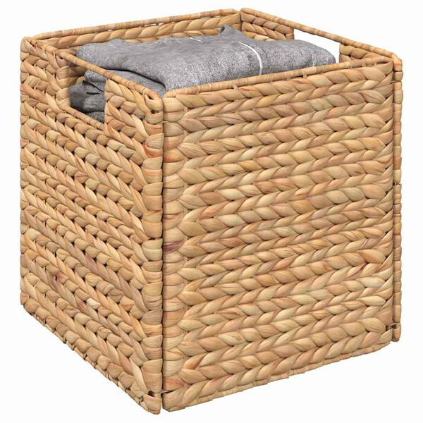 vidaXL Aufbewahrungsk&ouml;rbe 2 pcs Natur 28 x 28 x 28 cm Wasserhyazinthe