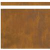 vidaXL Raseneinfassung Rostig 450 x 0,05 x 15 cm Wetterfeststahl