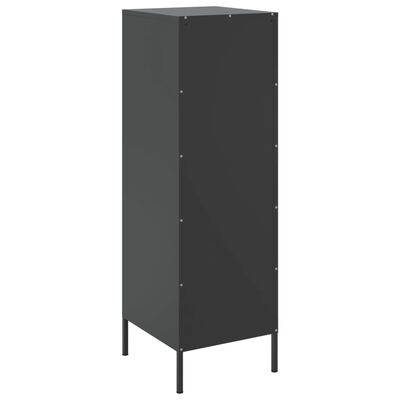 vidaXL Highboard Schwarz 36x39x113 cm Stahl