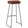 vidaXL 3-tlg. Bar-Set Raues Mangoholz und Metall