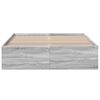 vidaXL Bettgestell Grau Sonoma 120x200 cm Holzwerkstoff