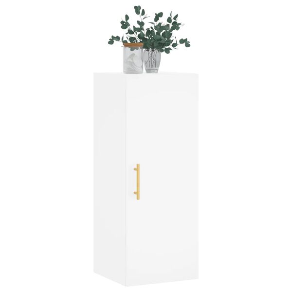 vidaXL Wandschrank Wei&szlig; 34,5x34x90 cm