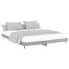 vidaXL Bettgestell Grau Sonoma 140x200 cm Holzwerkstoff