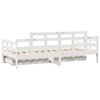 vidaXL Tagesbett mit Schubladen Wei&szlig; 80x200 cm Kiefernholz