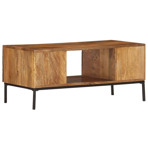 vidaXL Couchtisch 90&times;45&times;40 cm Massivholz Mango