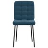vidaXL Esszimmerst&uuml;hle 2 Stk. Blau Samt