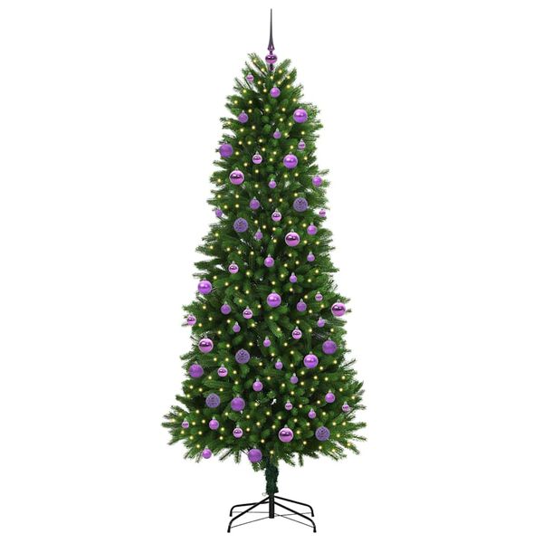 vidaXL Weihnachtsbaum mit 300 LEDs mit St&auml;nder Gr&uuml;n 240 cm PE