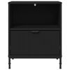 vidaXL Nachttische 2 pcs Schwarz 49 x 36 x 61 cm Holzwerkstoff