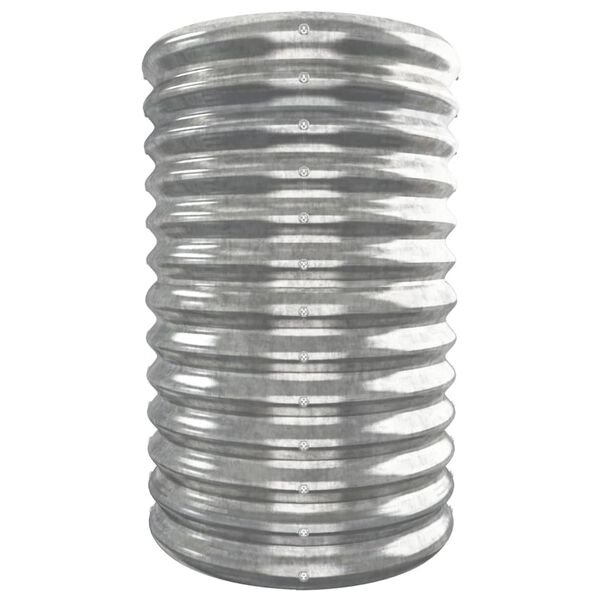 vidaXL Hochbeet Verzinkter Stahl 332x40x68 cm Silbern