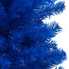 vidaXL K&uuml;nstlicher Weihnachtsbaum Beleuchtung & Kugeln Blau 240 cm