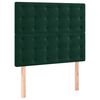 vidaXL Kopfteil Dunkelgr&uuml;n 80x5x118/128 cm Samt