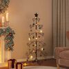 vidaXL Metall-Weihnachtsbaum f&uuml;r Dekorationen Schwarz 150 cm