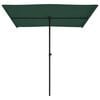 vidaXL Sonnenschirm mit Aluminium-Mast 2x1,5 m Gr&uuml;n