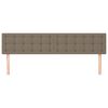 vidaXL Kopfteile Taupe 160x5x78/88 cm Stoff