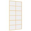 vidaXL Schiebet&uuml;r Golden 102,5x205 cm ESG-Klarglas und Aluminium