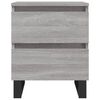 vidaXL Nachttisch Grau Sonoma 40x35x50 cm Holzwerkstoff