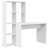 vidaXL Schreibtisch Wei&szlig; Holzwerkstoff 138,5 x 55 x 143 cm