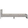 vidaXL Bettgestell mit Kopfteil Grau Sonoma 100x200 cm Holzwerkstoff