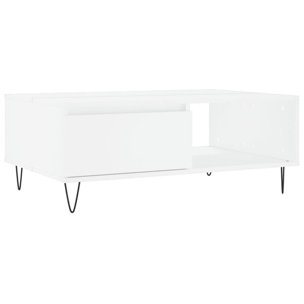 vidaXL Couchtisch Wei&szlig; 90x60x35 cm Holzwerkstoff