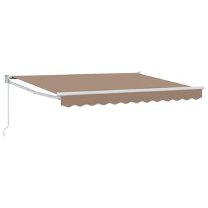 vidaXL Manuelle Markise 3,5 x 2 m Taupe 100% Polyester