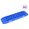 vidaXL Traktionsmatten 2 Stk. Blau 106x30,5x7 cm Nylon