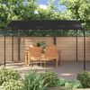vidaXL Markise Anthrazit 4x3 m 180 g/m&sup2; Stoff und Stahl
