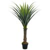 vidaXL Künstliche Pflanze Yucca-Baum mit Topf Grün 145 cm