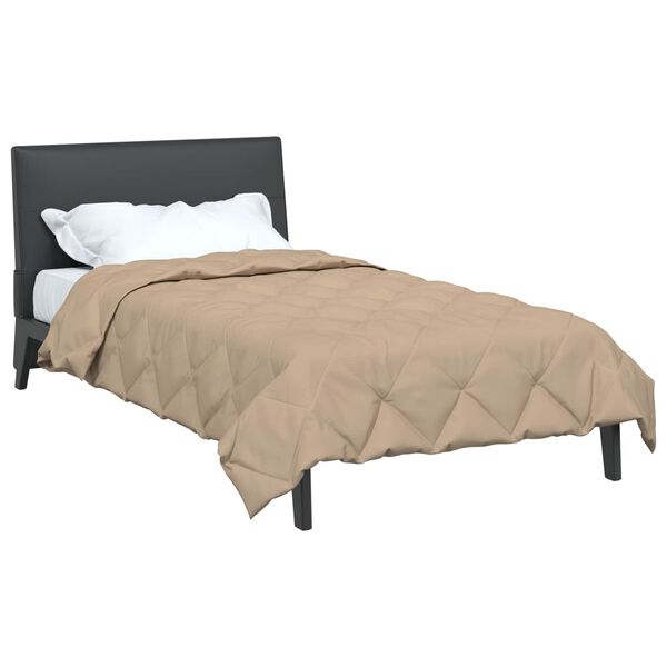 vidaXL Sommerdecke Taupe 200 x 155 cm Mikrofaser