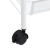 vidaXL K&uuml;chenwagen 4 Etagen Wei&szlig; 46x26x85 cm Eisen