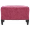 vidaXL Fußhocker Weinrot 60x50x41 cm Samt
