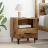 vidaXL Nachttisch 2 pcs Altholz 40 x 35 x 47,5 cm Holzwerkstoff