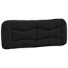 vidaXL Bett mit Matratze "Hvar" Schwarz 140x200 cm Stoff