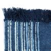 vidaXL Kelim-Teppich Baumwolle 120x180 cm mit Muster Blau