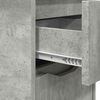 vidaXL Nachttische 2 pcs Beton Grau 30,5 x 30 x 43 cm Holzwerkstoff