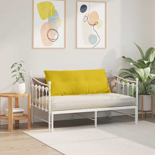 vidaXL R&uuml;ckenkissen Gelb 120 x 50 cm Cordstoff
