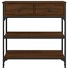 vidaXL Konsolentisch Braun Eichen-Optik 72,5x25x75 cm Holzwerkstoff