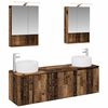 vidaXL Badezimmerschrank-Set 5 stk. Altholz Holzwerkstoff