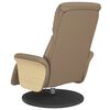 vidaXL Massagesessel mit Fu&szlig;teil Cappuccino-Braun Kunstleder
