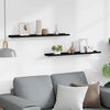 vidaXL Bilderleisten 2 Stk. Schwarz 80x9x3 cm MDF