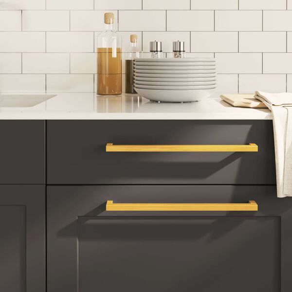 vidaXL M&ouml;belgriffe 10 Stk. Golden 320 mm Edelstahl