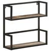 vidaXL Wandregal 60x20x60 cm Altholz Massiv