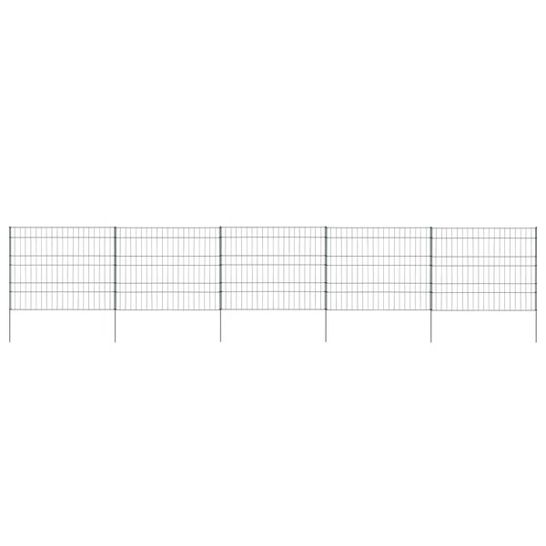 vidaXL Gartenzaun Set 99,6x79,8 cm Gr&uuml;n